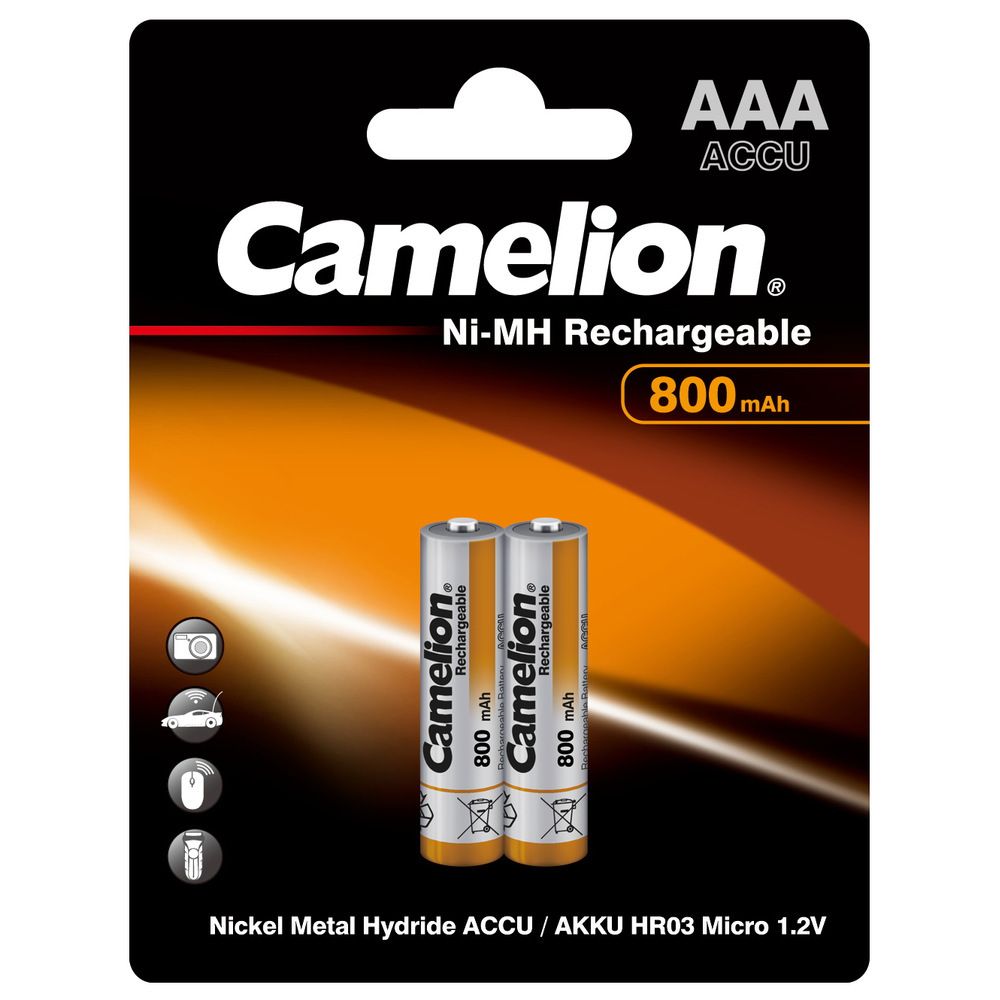 Аккумулятор Camelion AAA (HR03) 800mAh 2BL