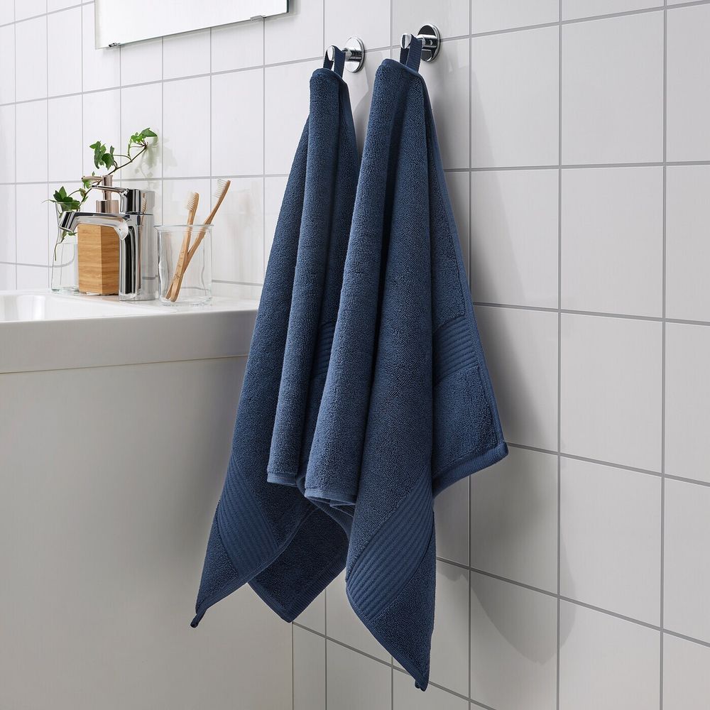 IKEA FREDRIKSJÖN  (ИКЕА ФРЕДРИКСЙÖН)  -  Полотенце для рук, темно-синий, 50x100 см