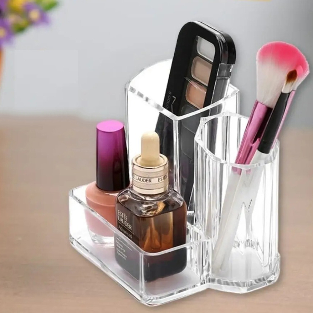 Органайзер для хранения "Фантэнегро" 3 отделения, 13*9,5*11см, прозрачный