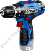 ЗУБР Т7, 12 В, 40 Н·м, без АКБ, дрель-шуруповерт, Профессионал (DL-121)