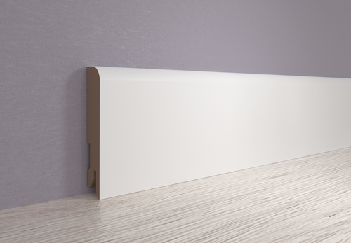 Плинтус МДФ ламинированный Лука Пл 80 МДФ.2400.24116 белый 16x80х2400 мм