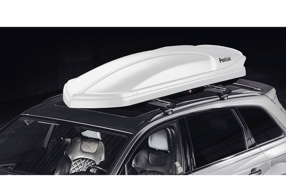 Бокс автомобильный на крышу Pentair COBRA 420L белый глянец, двусторонний