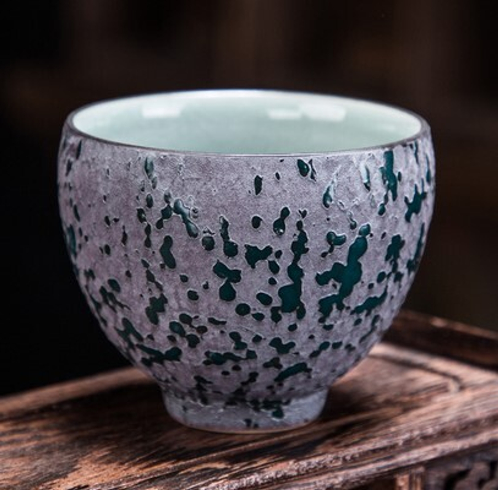 278179.1 Пиала ЛАВА 100 мл d=7 h= 5,5, керамика белый изумруд