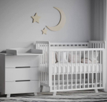 Кроватка Anniken с маятником, матрас 120 на 60 и комод