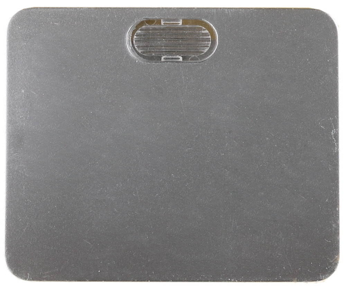 Выключатель СВЕТОЗАР ″ГАММА″ с подсветкой, одноклавишный, без вставки и рамки, цвет светло-серый металлик, 10A/~250B