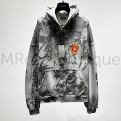 Худи на замке Balenciaga Skater Zip Up