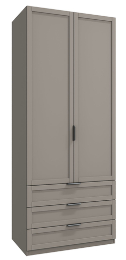 Шкаф для одежды Нордик, Шкаф, серо-коричневый
