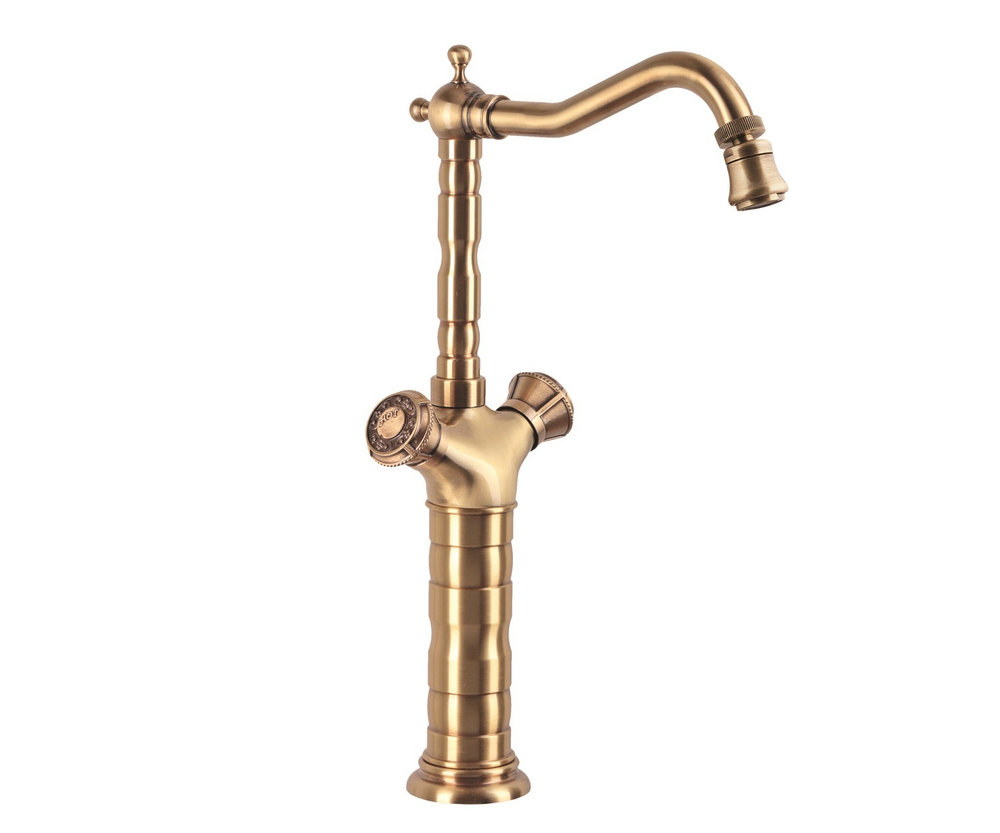 Смеситель кухонный + поворотный аэратор Bronze de Luxe 21973K/1