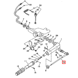 Тяга румпеля Yamaha 3; 6-30; F2-9.9 л.с (15F-04.07.05) (Omax)