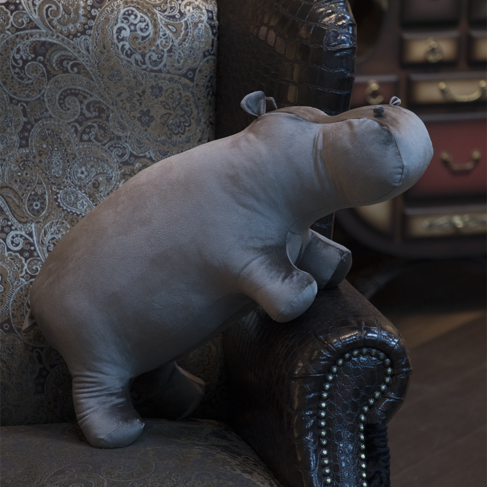 Подушка декоративная Бегемот По Кофе