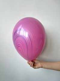 Q Шар 11" / 24 см, супер агат розовый Pink Violet (БГ-16)