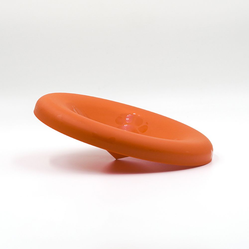 Игрушка для собак ЛЕТАЮЩИЙ ДИСК Dog-Frisbee, мягкий, оранжевый, D22 см