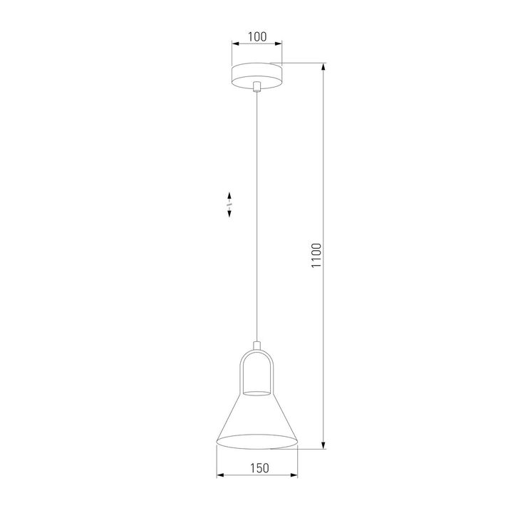 Подвесной светильник TK Lighting 2430 Vichy Black
