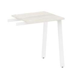 Metal System Приставной элемент на А-образном м/к БА.ПР-1 Дуб Наварра/Металл Белый 600*600*750