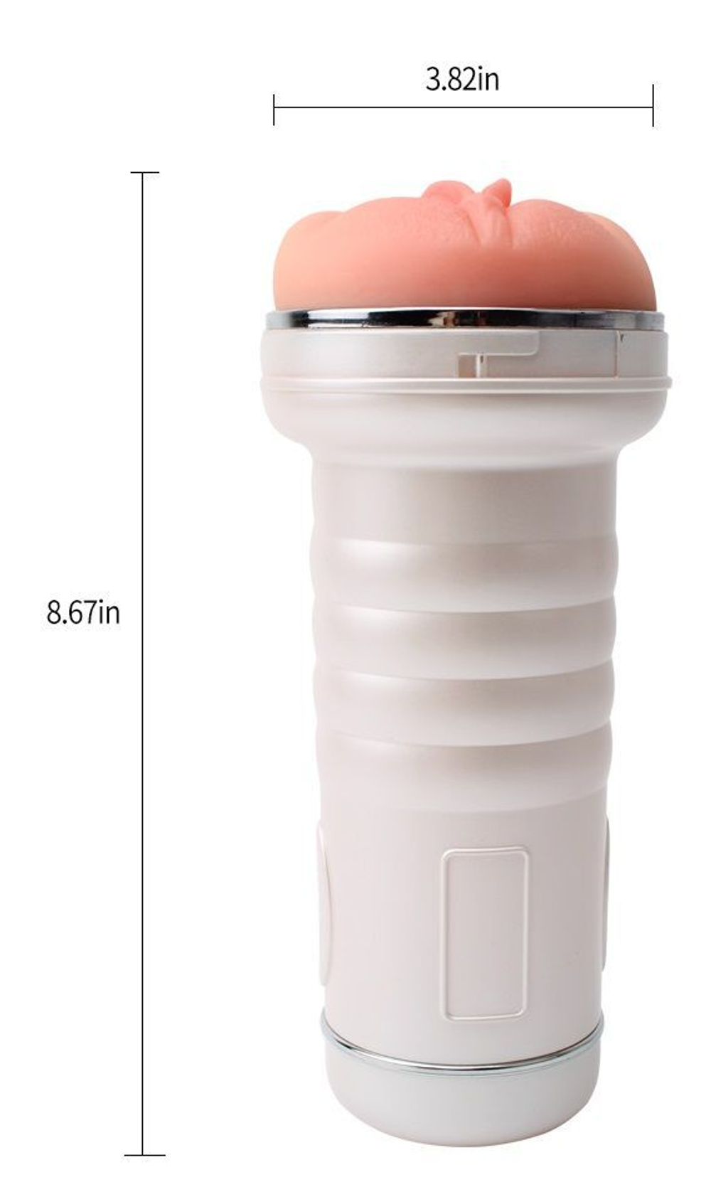 Телесный мастурбатор-вагина Pussy Addict в колбе (Цвет: телесный)