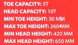 Домкрат гидравлический 10т FORCEKRAFT FK-TRJ7210