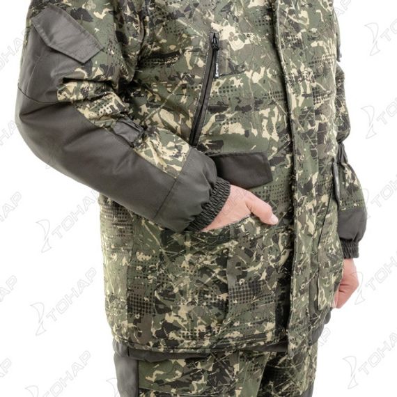 Костюм зимний ГОРКА полукомбинезон, алова/хаки р.54/182 Helios