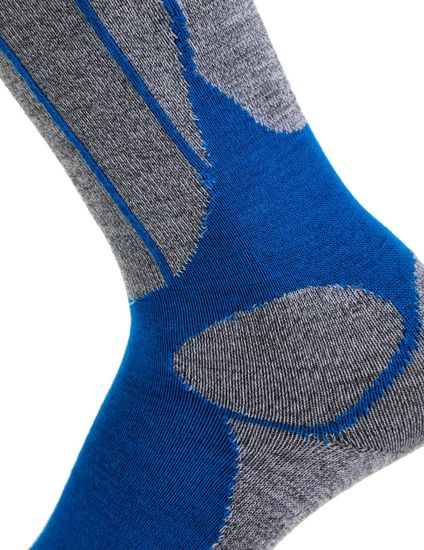 Термоноски женские Norveg Sport Wool высокие (9SWSWRU-070), голубой+антрацит