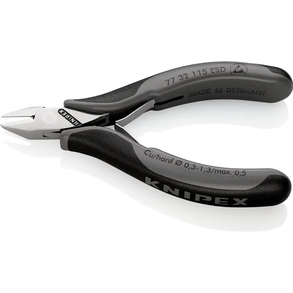 Кусачки боковые для электроники антистатические 115 мм Knipex 77 32 115 ESD