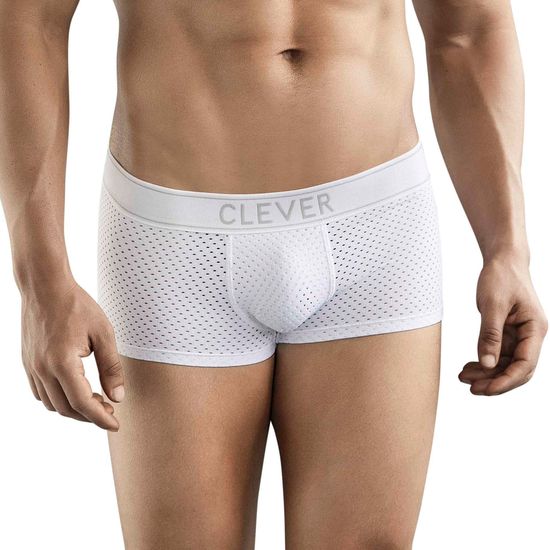 Мужские трусы хипсы белые Clever Moda AMBAR TRUNKS 176701