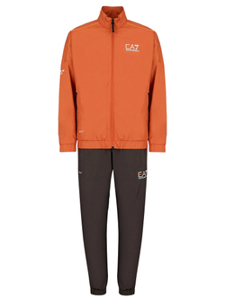 Теннисный костюм EA7 Man Woven Tracksuit - orange/grey