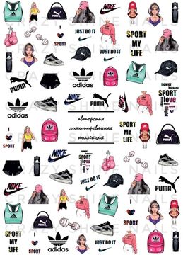 Слайдер-дизайн Crazy Shine Nails: SPORT