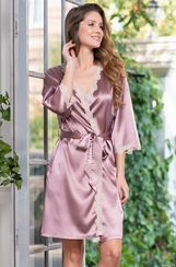 Халатик женский шелковый ДЖУЛИЯ 8733