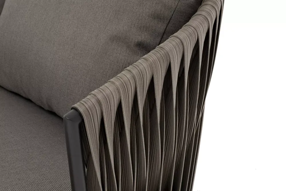 "Флоренция" диван из искусственного ротанга трехместный, цвет графит