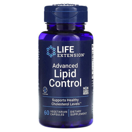 Аюрведа Life Extension, Advanced Lipid Control, 60 вегетарианских капсул