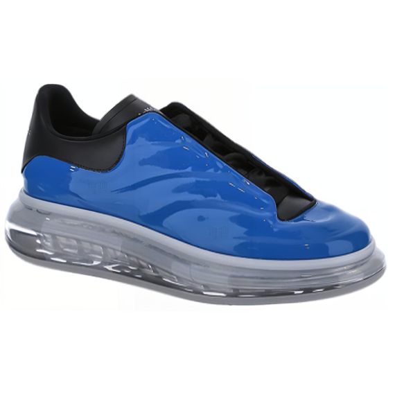 Alexander McQueen Leather Low-Top 'Blue'