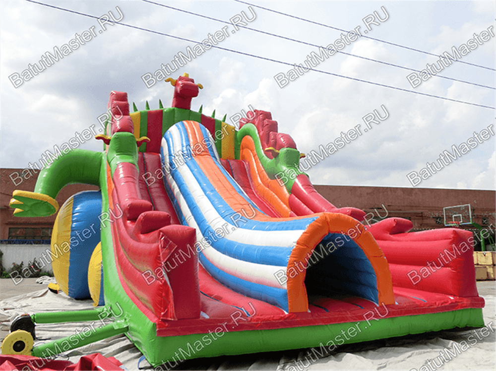 Большая и высокая горка "Змей Горыныч 3" 17*11*9 м