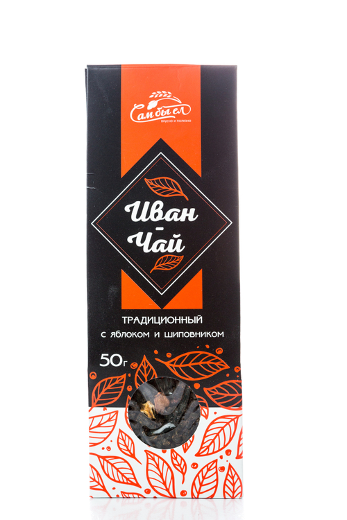 Иван-чай ферментированный с Шиповником и Яблоком / 50 г / картон / ТМ Сам бы ел