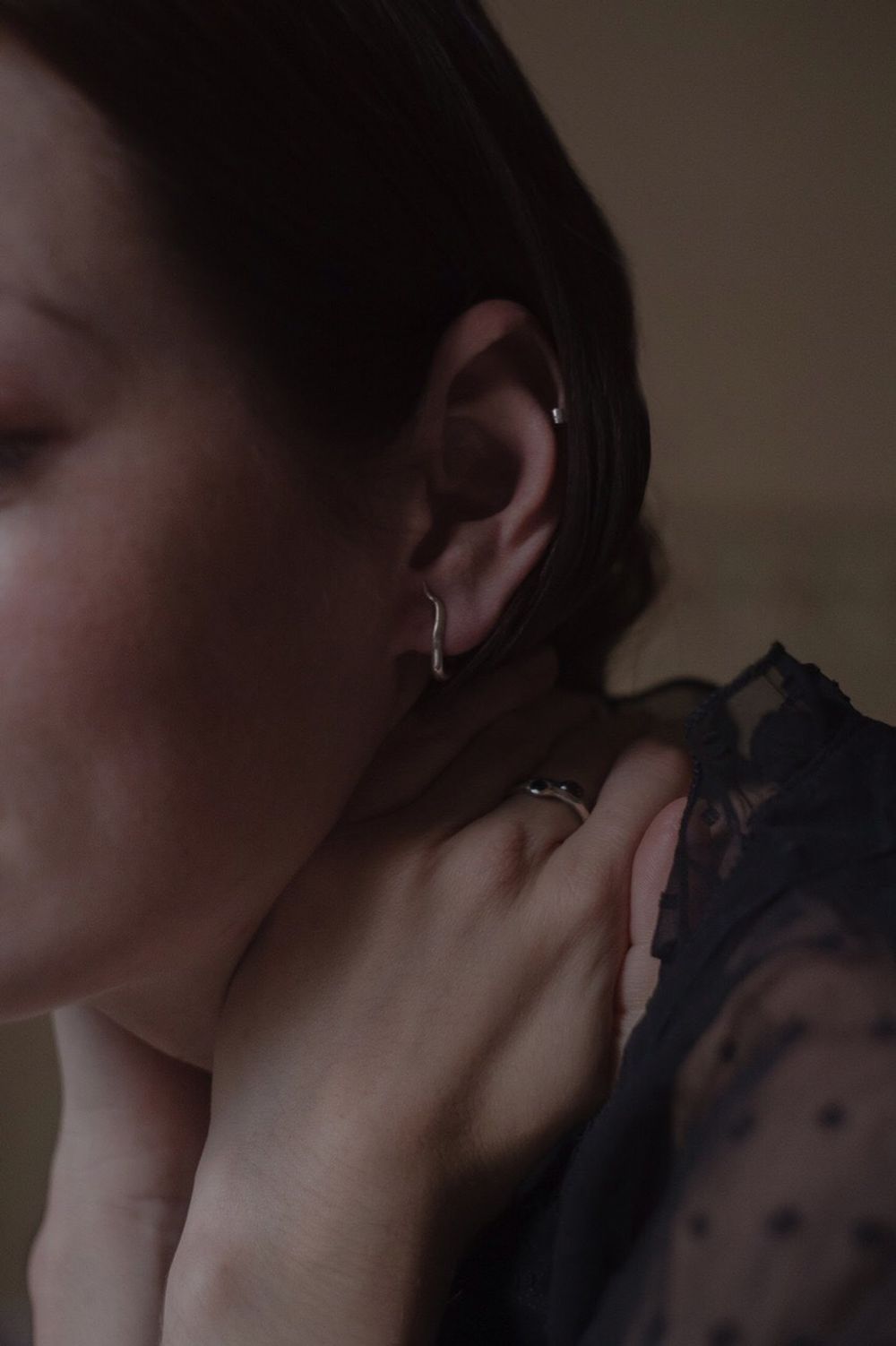 Серьги Изгибы