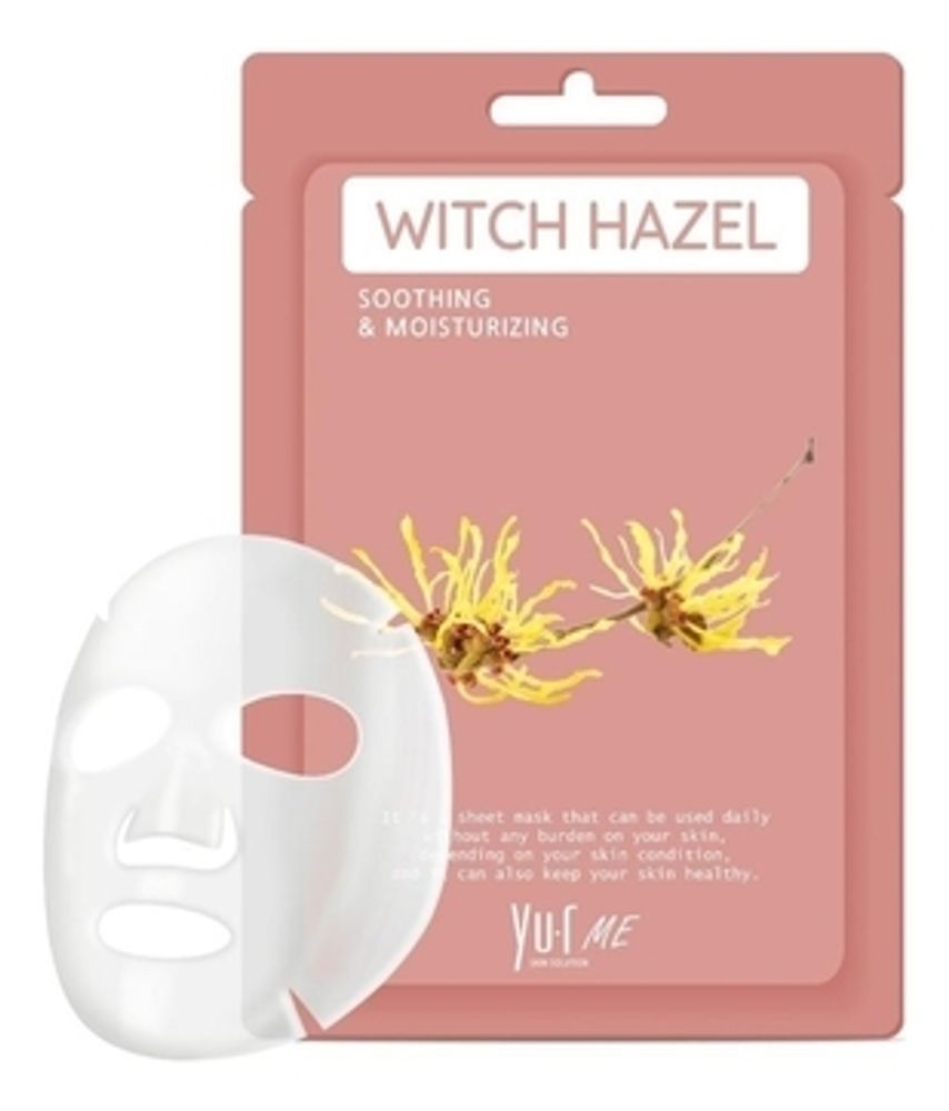 Маска для лица с экстрактом гамамелиса YU.R ME Witch Hazel Sheet Mask