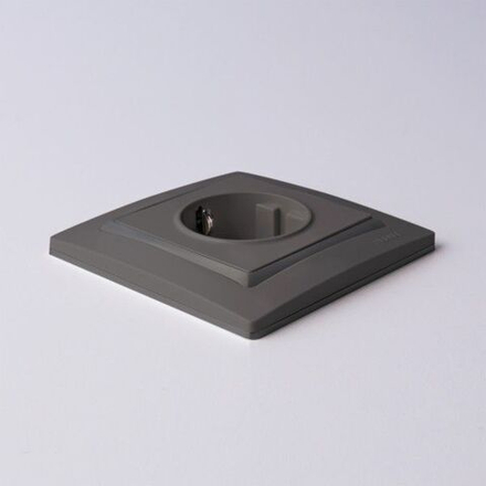 Рамка на 1 пост Basic серо-коричневый