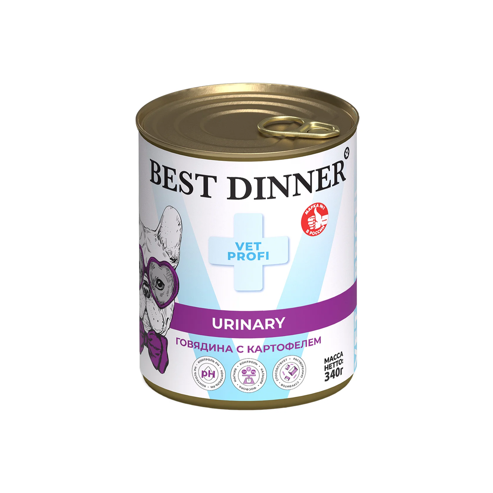 Best Dinner Exclusive Vet Profi Urinary Говядина с картофелем для собак