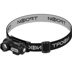 Фонарь налобный светодиодный Трофи GA-103 аккумуляторный 3 Bт сенсорное управление магнит клипса 6 режимов | Фонари