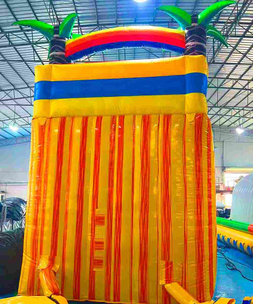 Водная горка «Волна дельфина» с бассейном, 8×3,3×5,4 м