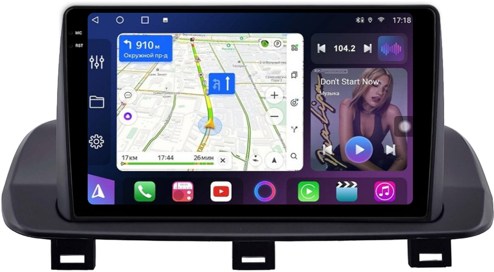 Магнитола для Nissan Rogue T33, X-Trail T33 2020+ (поддержка 360, рамка тип 1) - FarCar GX10-9609F1 монитор 10.36" 2K QLED на Android 14, TS20, 6+128Гб, CarPlay, 4G SIM-слот