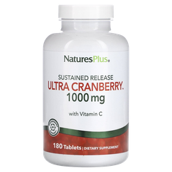 Natures Plus, Ultra Chewable Cranberry 90 сhew , Клюква и Витамин С