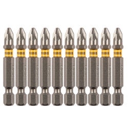 Бита PZ2х50, сталь S2, шестигранный профиль, 10 шт. Е 6,3 Denzel