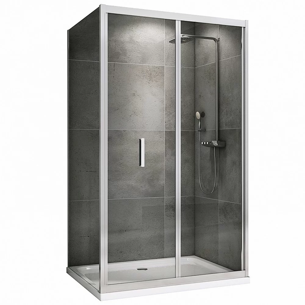 Душевой уголок ABBER Sonnenstrand AG07090-S85 90x85 стекло прозрачное/профиль хром