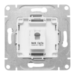 Механизм розетки RJ45 (cat5), белый Эпика EKF