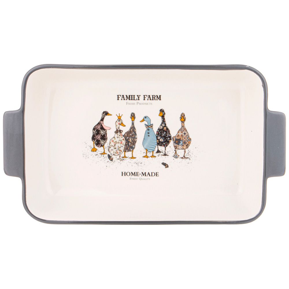 БЛЮДО ДЛЯ ЗАПЕКАНИЯ AGNESS "FAMILY FARM" ПРЯМОУГ3,6 Л 39*22,5*7,5 СМ