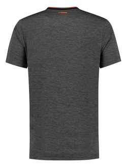 Мужская теннисная футболка K-Swiss Tac Hypercourt Double Crew - jet black melange