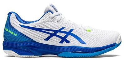 Мужские кроссовки теннисные Asics Solution Speed FF 2 Clay - white/tuna blue