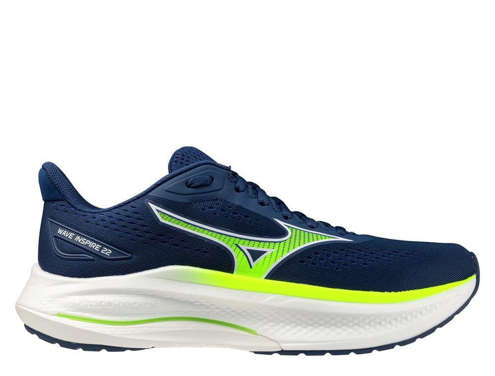 Кроссовки для бега мужские Mizuno Wave Inspire 22 M Черно-Лайм