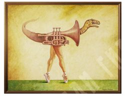 Пешков Р. В. Сюрреалистический балет. Холст, масло. Россия. 2020 г.