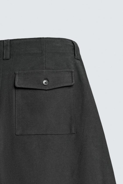 ZARA БРЮКИ BALLOON FIT, АНТРАЦИТОВО-СЕРЫЙ