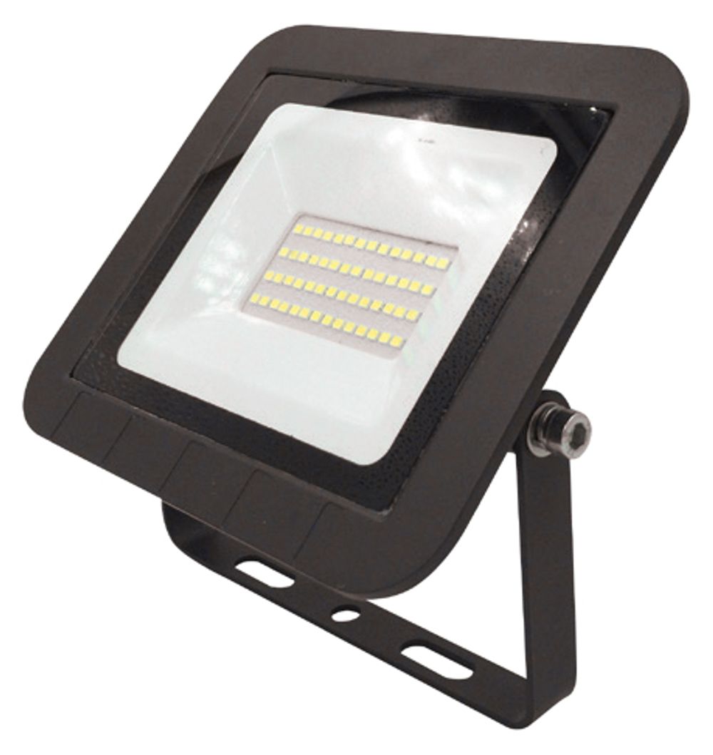 Прожектор светодиодный ЭРА 30Вт 6500К 2800Лм 160x135x30 черный, 987811